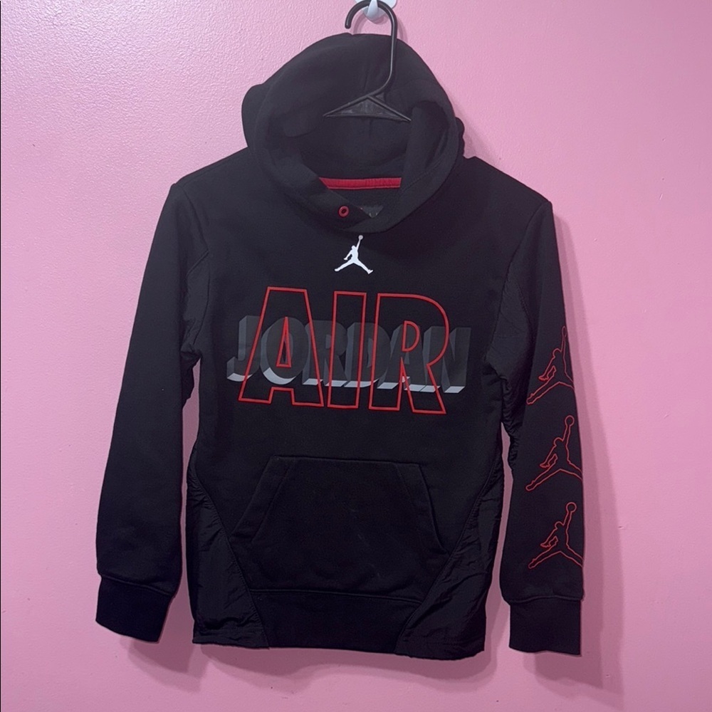 Jordan Black and Red Jacket Boys size M